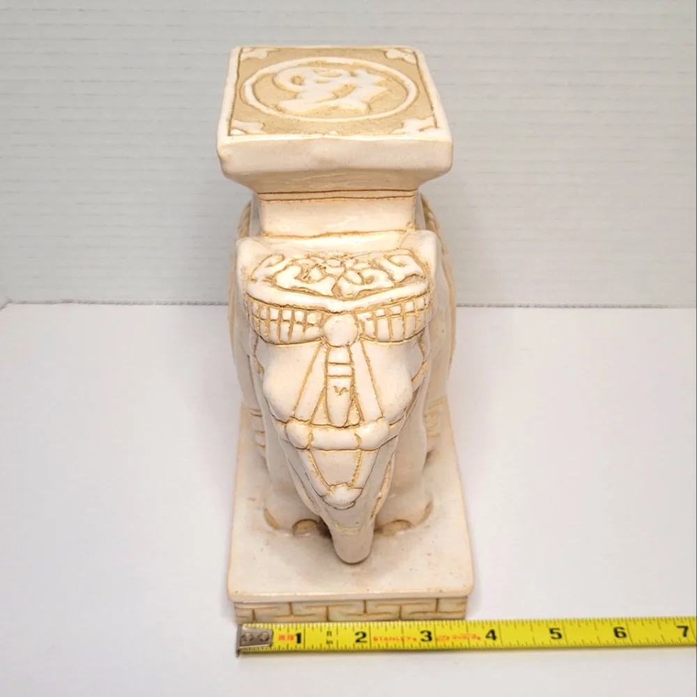 Asian Style Vintage Elephant Stand Statue - Picture 10 of 12